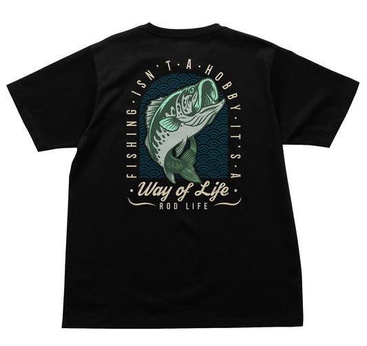 Largemouth bass logo v2 T Shirt - Black